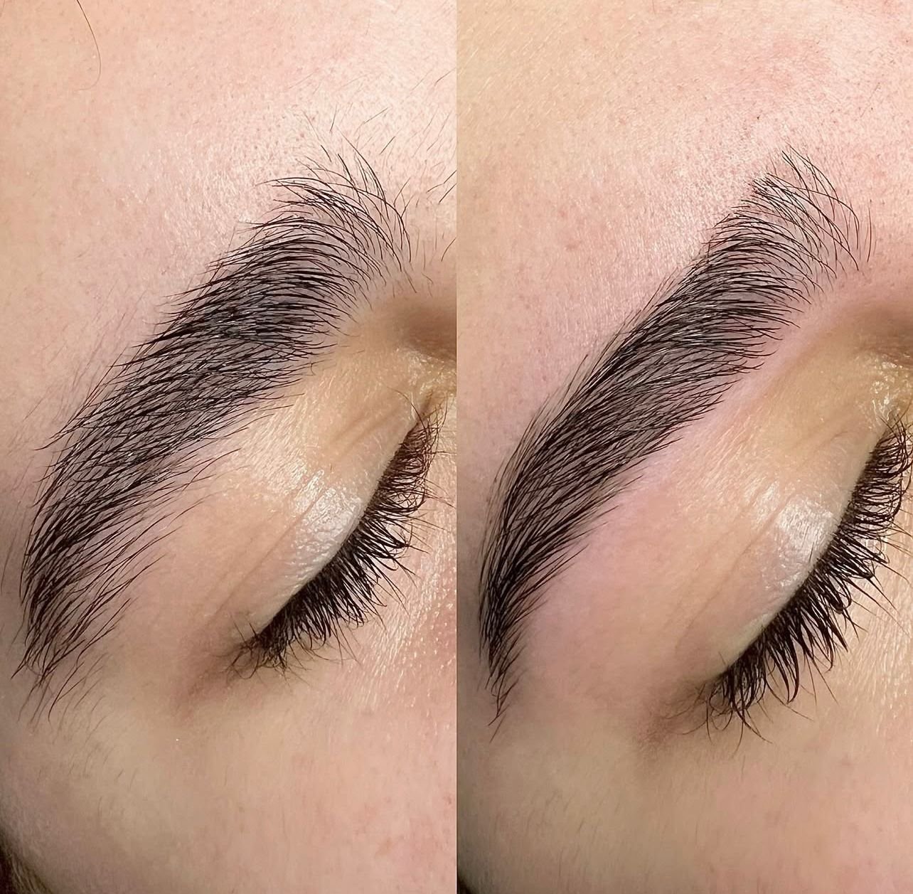 Antes e depois de Design Estratégico de Sobrancelhas em Curitiba - Studio Luana Garcia